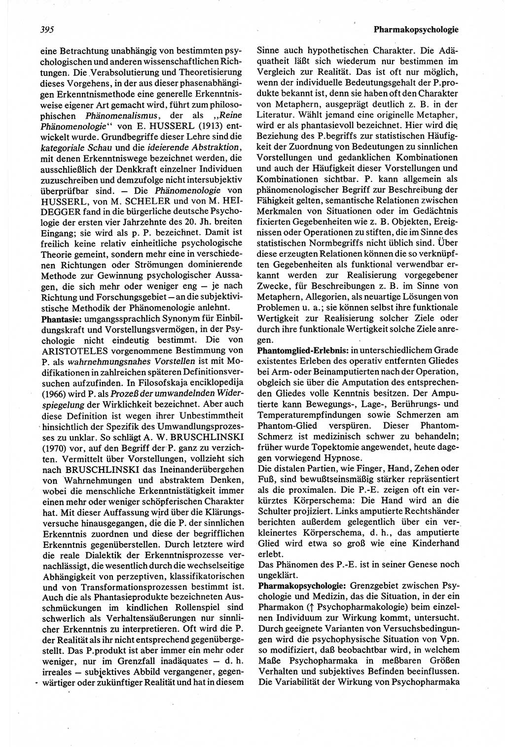 Wörterbuch der Psychologie [Deutsche Demokratische Republik (DDR)] 1976, Seite 395 (Wb. Psych. DDR 1976, S. 395)