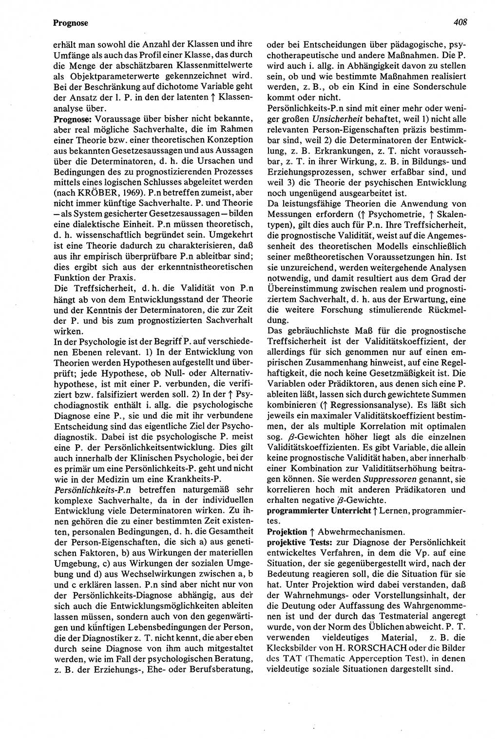 Wörterbuch der Psychologie [Deutsche Demokratische Republik (DDR)] 1976, Seite 408 (Wb. Psych. DDR 1976, S. 408)