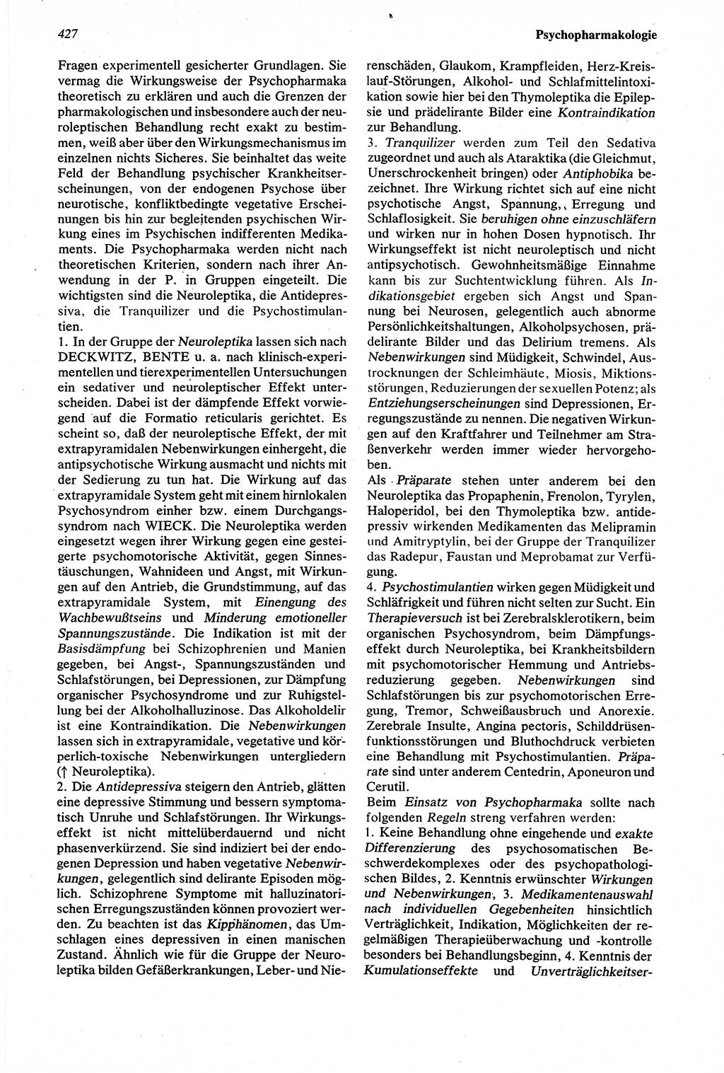 Wörterbuch der Psychologie [Deutsche Demokratische Republik (DDR)] 1976, Seite 427 (Wb. Psych. DDR 1976, S. 427)