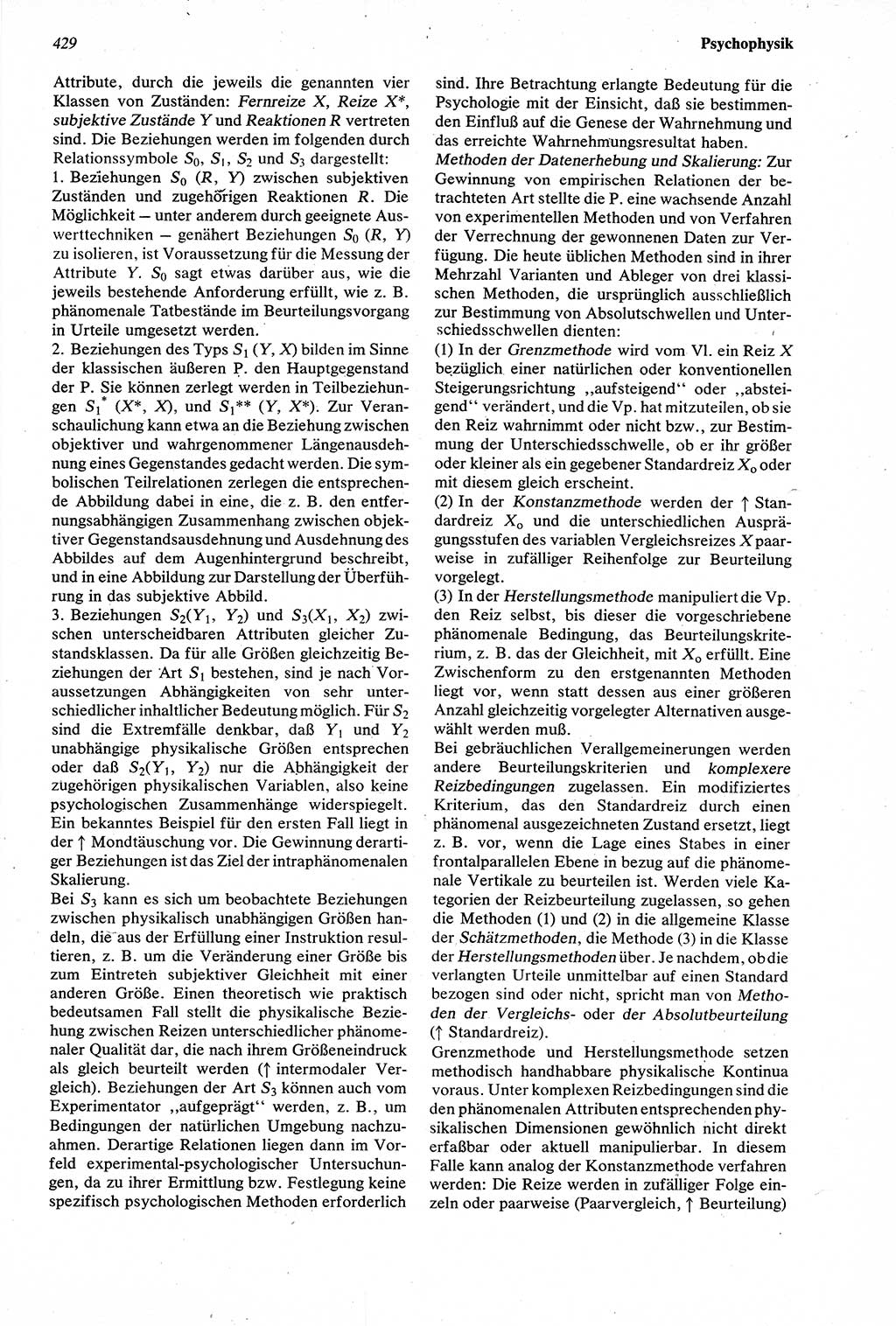 Wörterbuch der Psychologie [Deutsche Demokratische Republik (DDR)] 1976, Seite 429 (Wb. Psych. DDR 1976, S. 429)