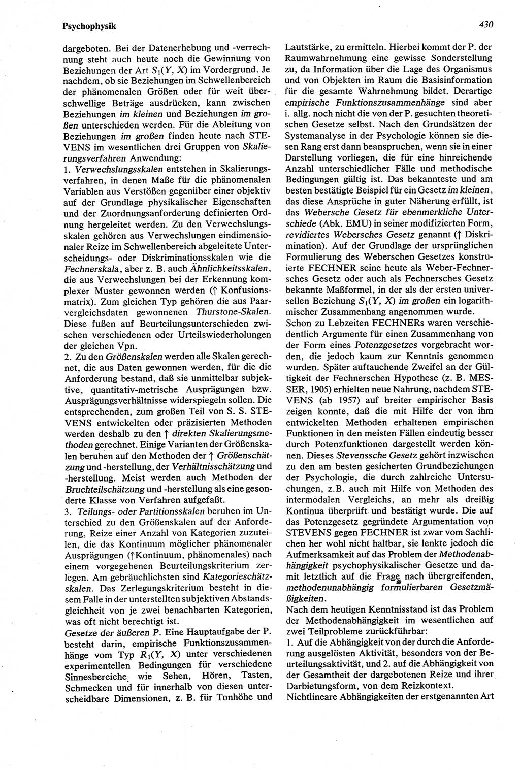 Wörterbuch der Psychologie [Deutsche Demokratische Republik (DDR)] 1976, Seite 430 (Wb. Psych. DDR 1976, S. 430)