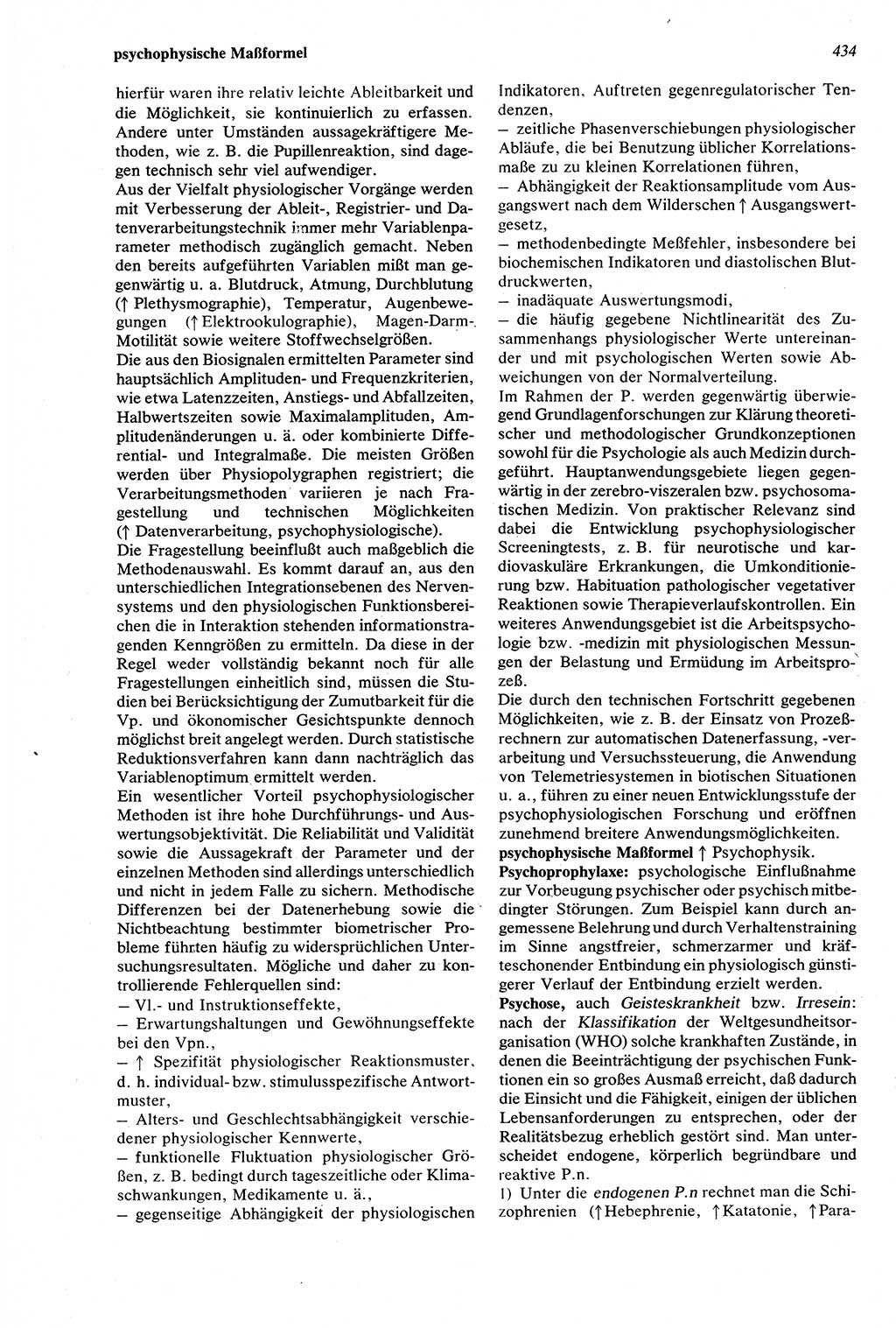 Wörterbuch der Psychologie [Deutsche Demokratische Republik (DDR)] 1976, Seite 434 (Wb. Psych. DDR 1976, S. 434)