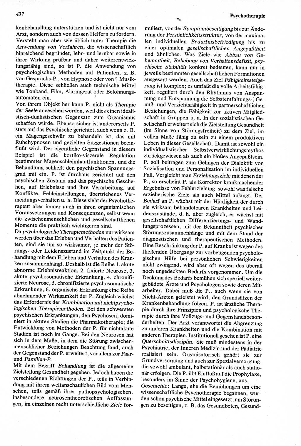 Wörterbuch der Psychologie [Deutsche Demokratische Republik (DDR)] 1976, Seite 437 (Wb. Psych. DDR 1976, S. 437)