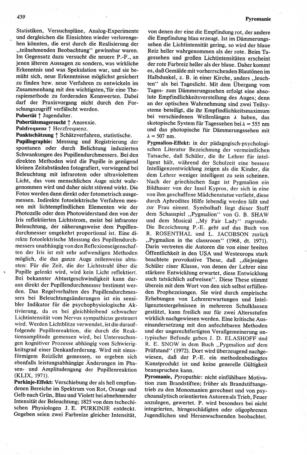 Wörterbuch der Psychologie [Deutsche Demokratische Republik (DDR)] 1976, Seite 439 (Wb. Psych. DDR 1976, S. 439)