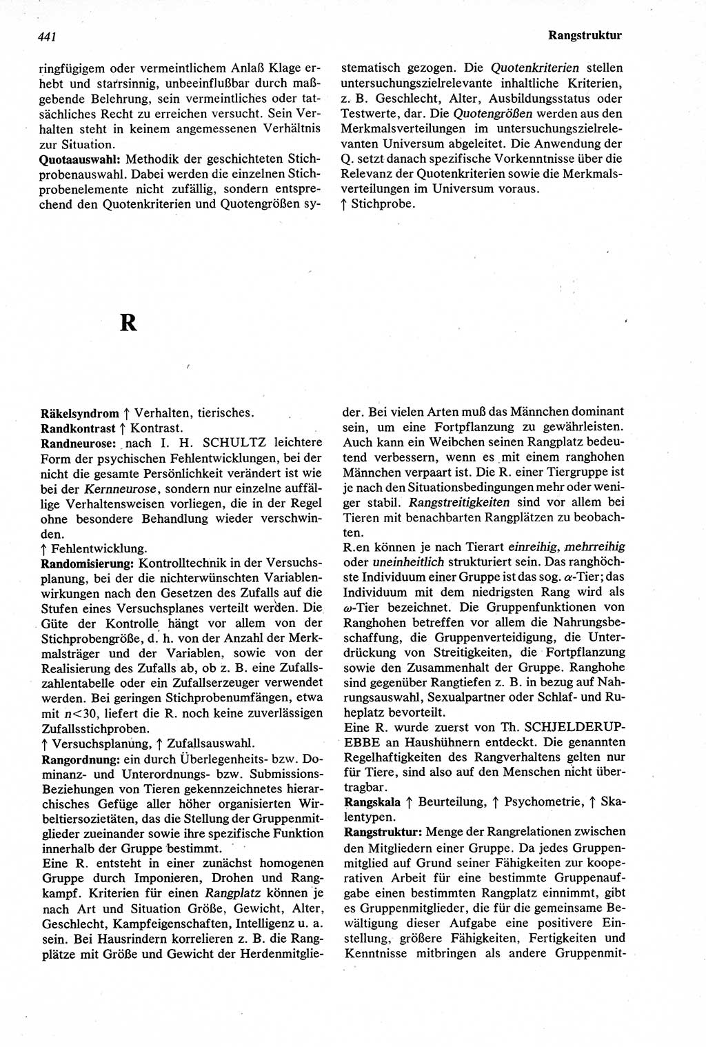 Wörterbuch der Psychologie [Deutsche Demokratische Republik (DDR)] 1976, Seite 441 (Wb. Psych. DDR 1976, S. 441)