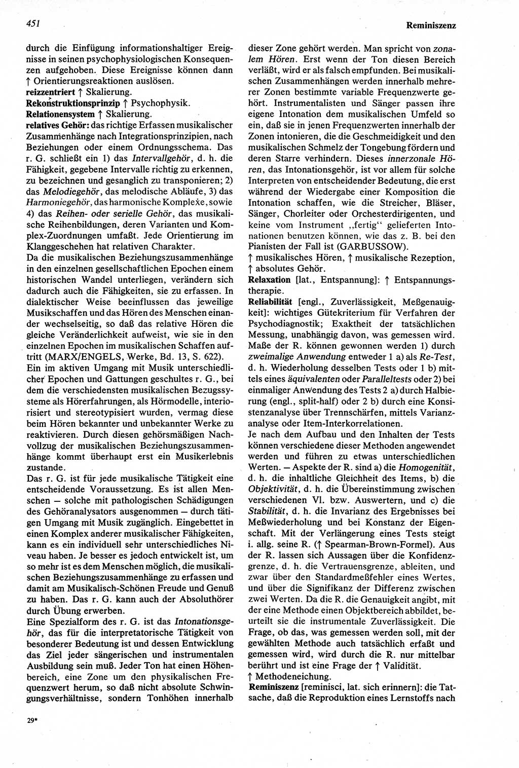 Wörterbuch der Psychologie [Deutsche Demokratische Republik (DDR)] 1976, Seite 451 (Wb. Psych. DDR 1976, S. 451)