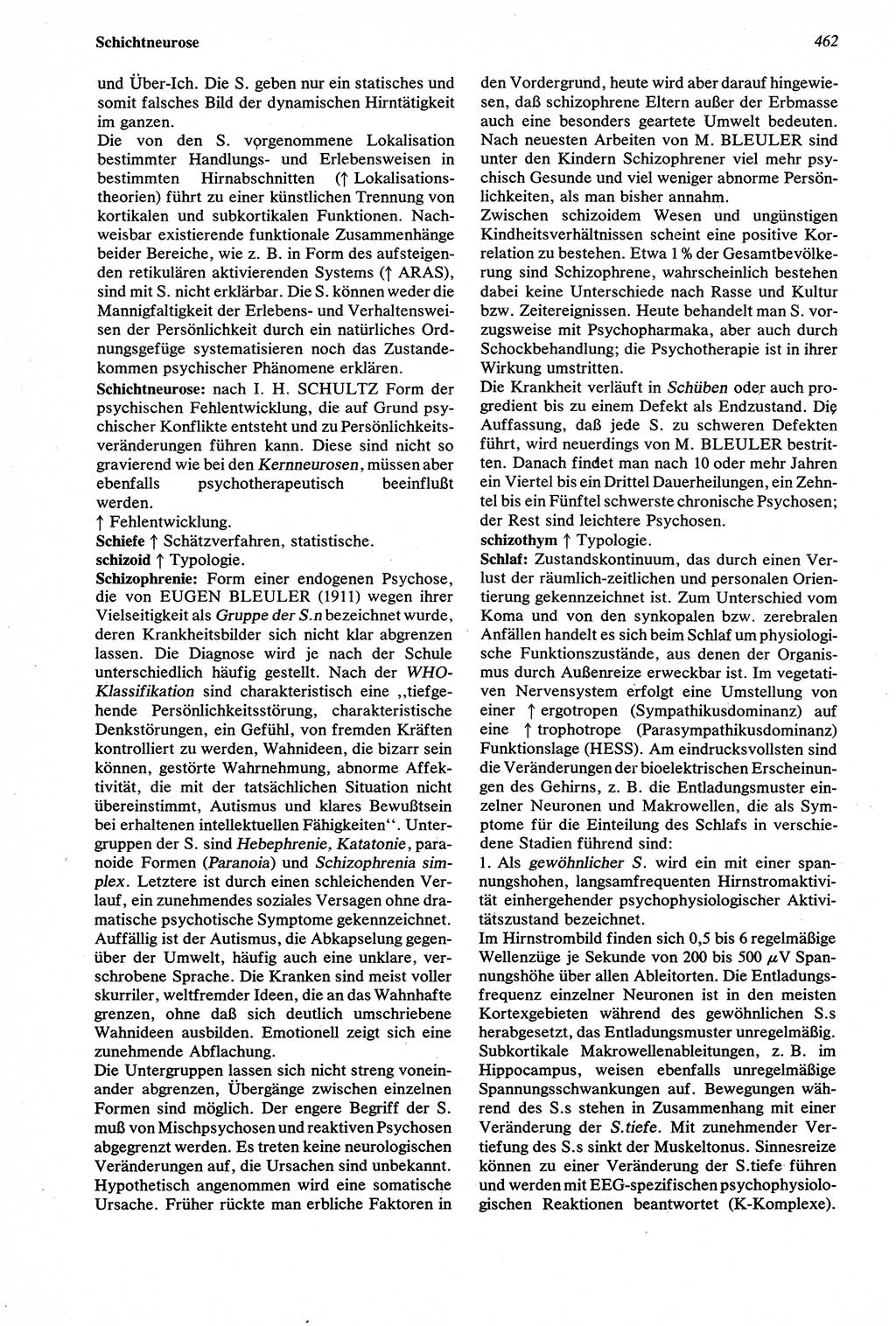 Wörterbuch der Psychologie [Deutsche Demokratische Republik (DDR)] 1976, Seite 462 (Wb. Psych. DDR 1976, S. 462)