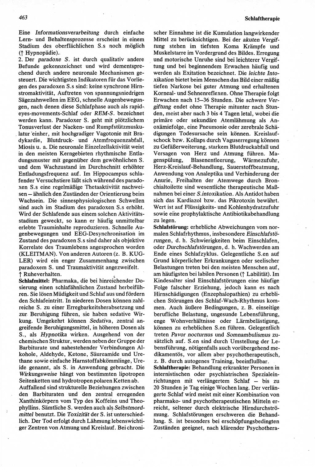 Wörterbuch der Psychologie [Deutsche Demokratische Republik (DDR)] 1976, Seite 463 (Wb. Psych. DDR 1976, S. 463)