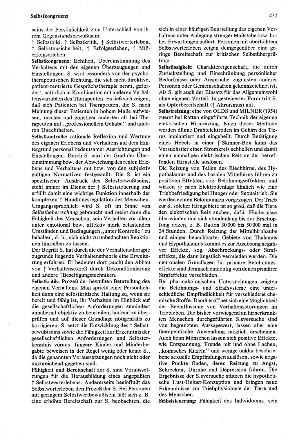 Wörterbuch der Psychologie [Deutsche Demokratische Republik (DDR)] 1976, Seite 472 (Wb. Psych. DDR 1976, S. 472)