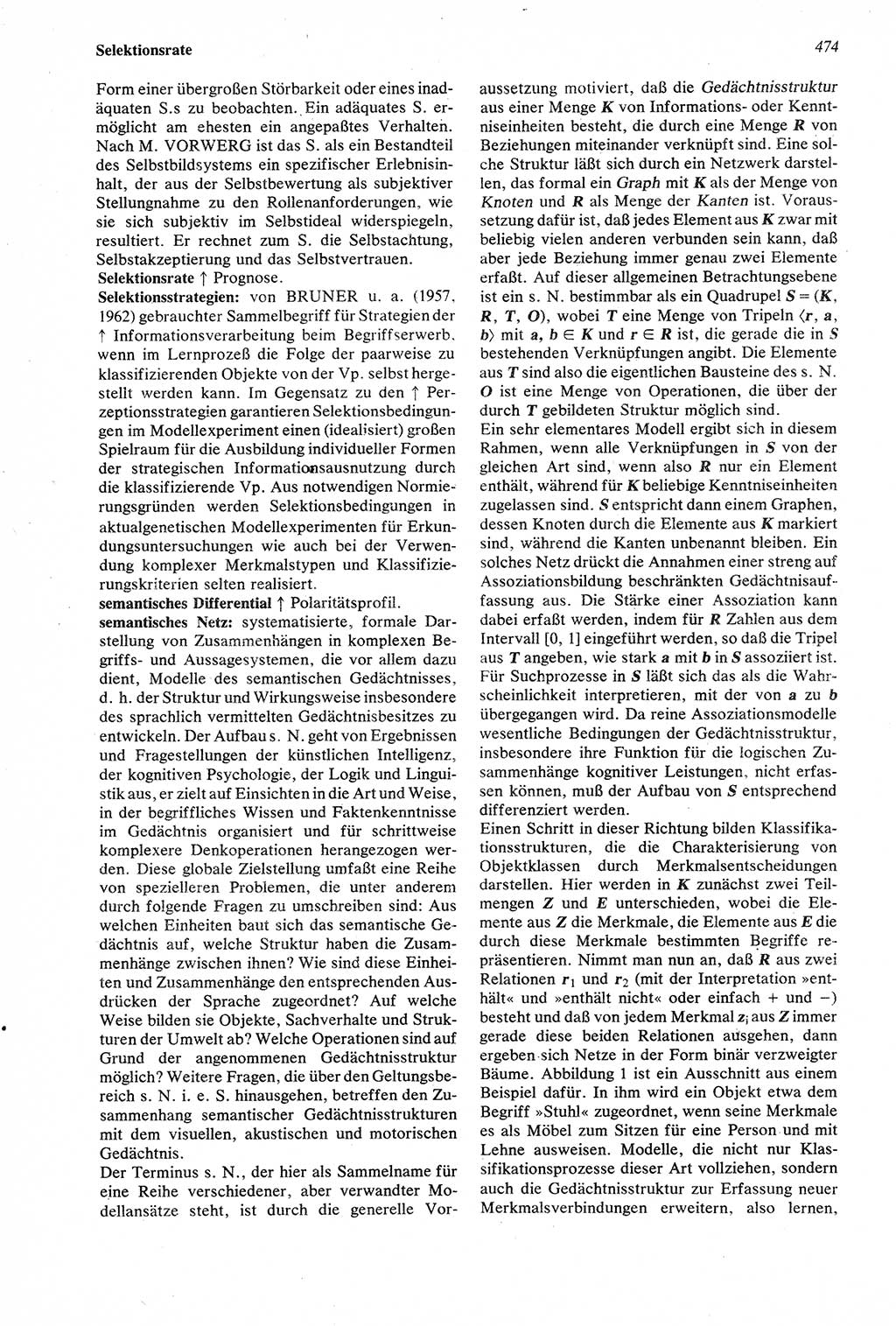 Wörterbuch der Psychologie [Deutsche Demokratische Republik (DDR)] 1976, Seite 474 (Wb. Psych. DDR 1976, S. 474)
