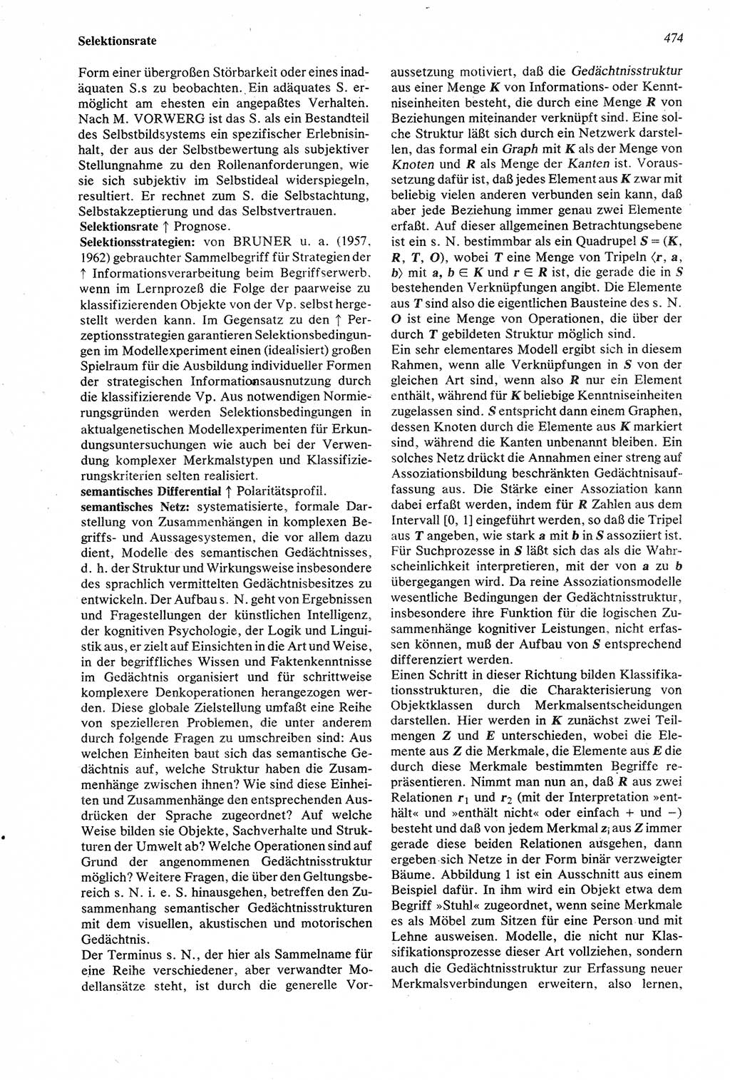 Wörterbuch der Psychologie [Deutsche Demokratische Republik (DDR)] 1976, Seite 474 (Wb. Psych. DDR 1976, S. 474)