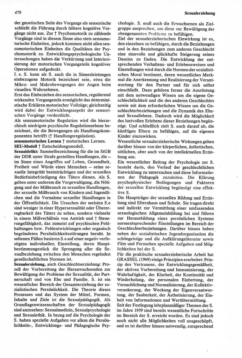 Wörterbuch der Psychologie [Deutsche Demokratische Republik (DDR)] 1976, Seite 479 (Wb. Psych. DDR 1976, S. 479)