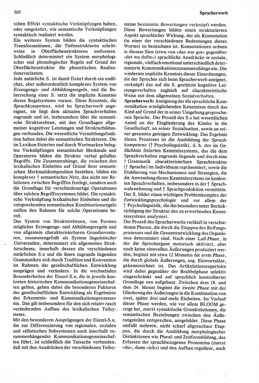 Wörterbuch der Psychologie [Deutsche Demokratische Republik (DDR)] 1976, Seite 505 (Wb. Psych. DDR 1976, S. 505)