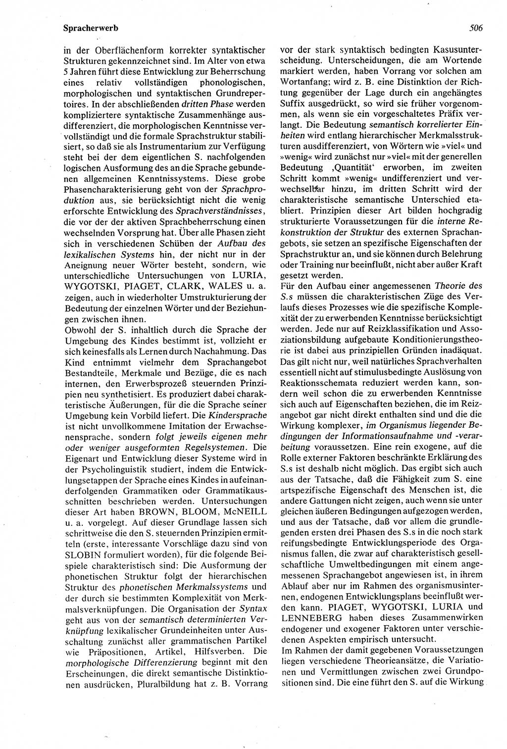 Wörterbuch der Psychologie [Deutsche Demokratische Republik (DDR)] 1976, Seite 506 (Wb. Psych. DDR 1976, S. 506)