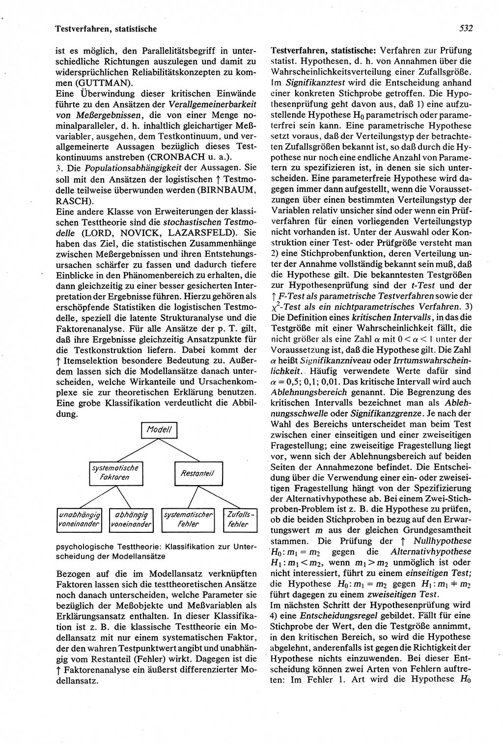 Wörterbuch der Psychologie [Deutsche Demokratische Republik (DDR)] 1976, Seite 532 (Wb. Psych. DDR 1976, S. 532)