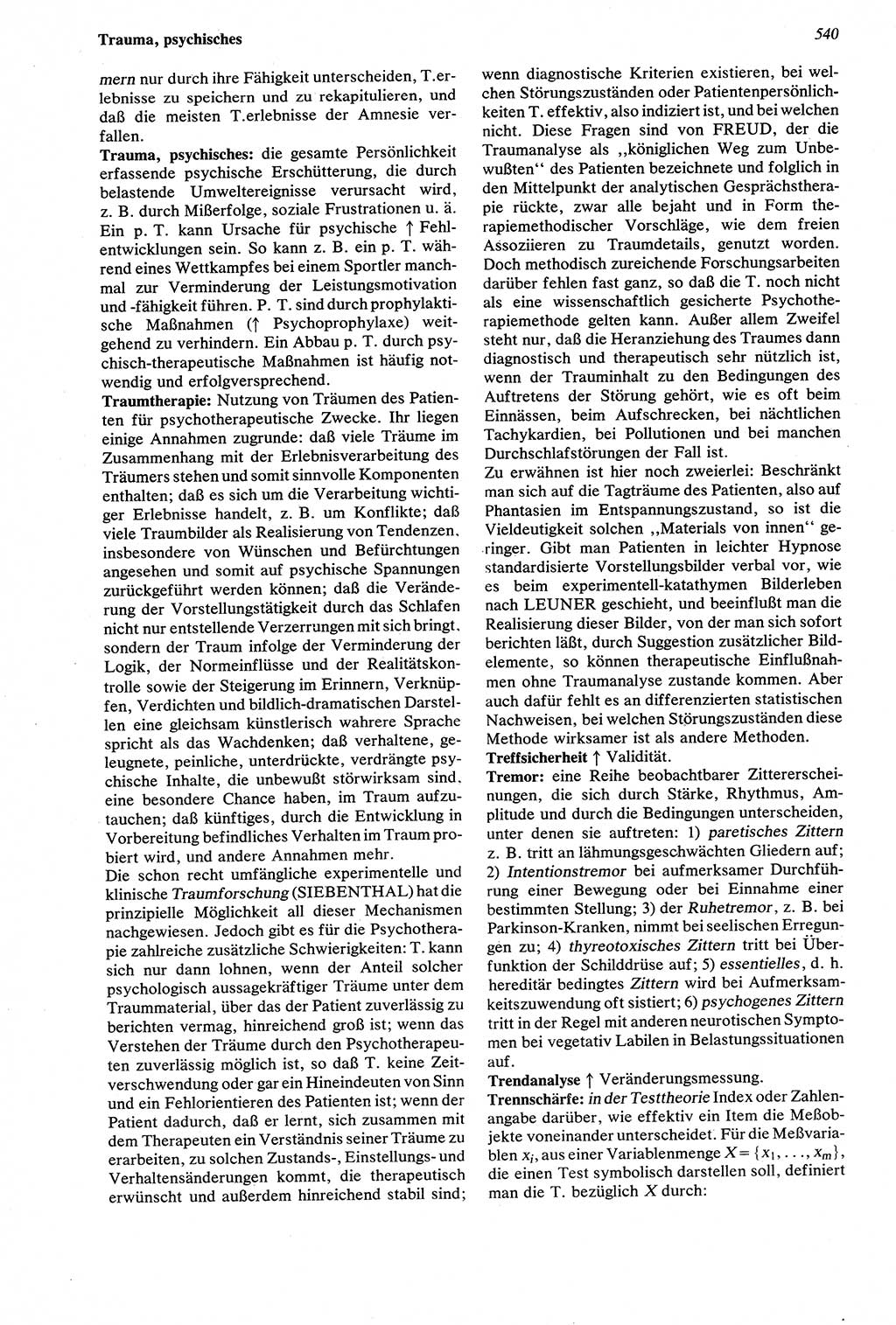 WÃ¶rterbuch der Psychologie [Deutsche Demokratische Republik (DDR)] 1976, Seite 540 (Wb. Psych. DDR 1976, S. 540)