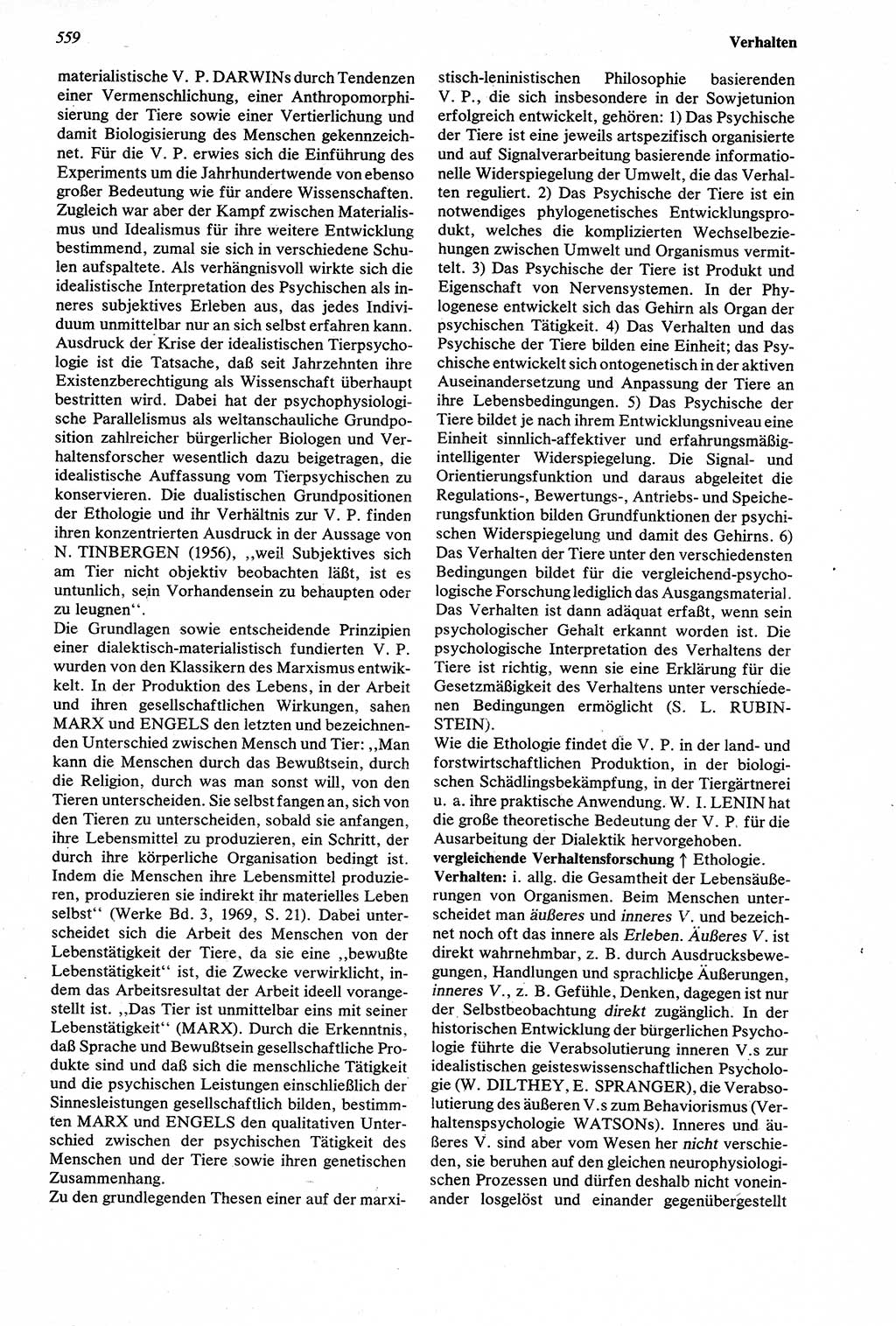 Wörterbuch der Psychologie [Deutsche Demokratische Republik (DDR)] 1976, Seite 559 (Wb. Psych. DDR 1976, S. 559)