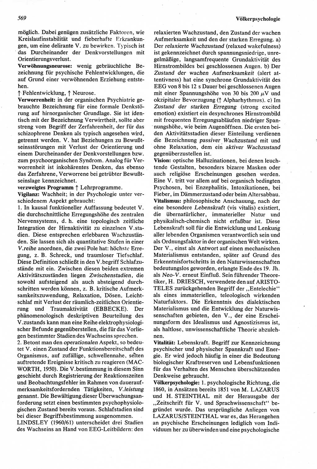 Wörterbuch der Psychologie [Deutsche Demokratische Republik (DDR)] 1976, Seite 569 (Wb. Psych. DDR 1976, S. 569)