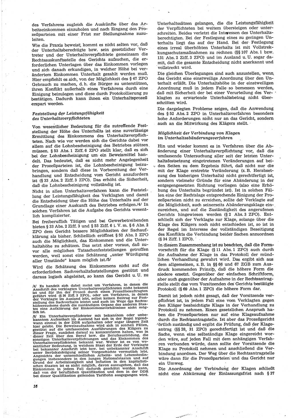 Neue Justiz (NJ), Zeitschrift für Recht und Rechtswissenschaft [Deutsche Demokratische Republik (DDR)], 30. Jahrgang 1976, Seite 16 (NJ DDR 1976, S. 16)