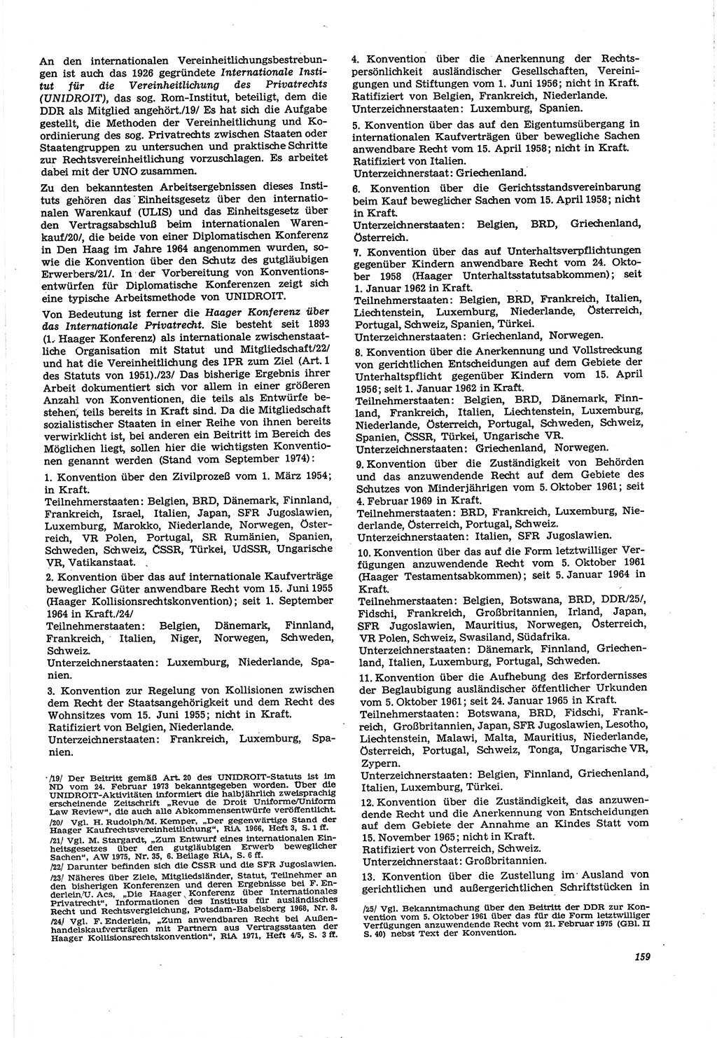 Neue Justiz (NJ), Zeitschrift für Recht und Rechtswissenschaft [Deutsche Demokratische Republik (DDR)], 30. Jahrgang 1976, Seite 159 (NJ DDR 1976, S. 159)