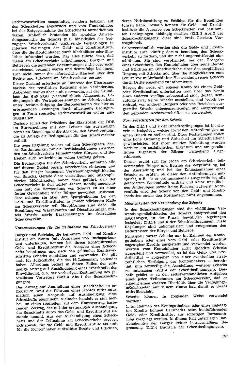 Neue Justiz (NJ), Zeitschrift für Recht und Rechtswissenschaft [Deutsche Demokratische Republik (DDR)], 30. Jahrgang 1976, Seite 163 (NJ DDR 1976, S. 163)