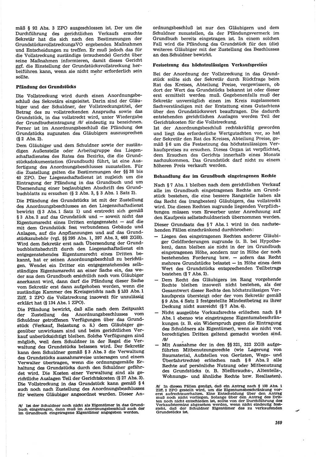 Neue Justiz (NJ), Zeitschrift für Recht und Rechtswissenschaft [Deutsche Demokratische Republik (DDR)], 30. Jahrgang 1976, Seite 169 (NJ DDR 1976, S. 169)