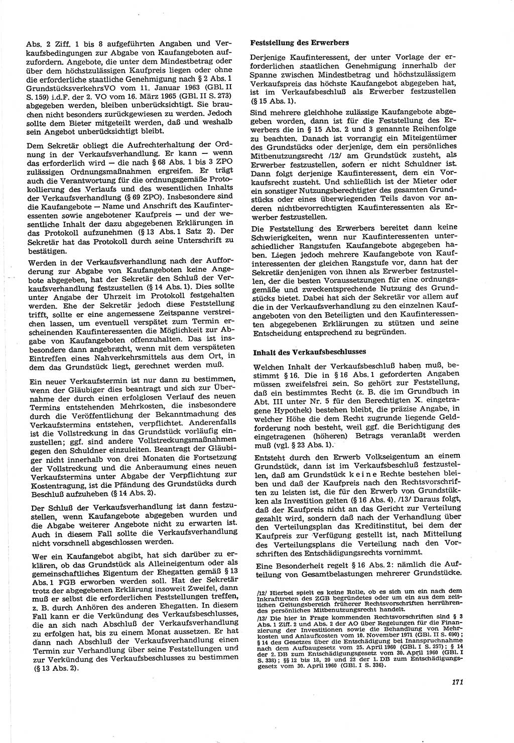 Neue Justiz (NJ), Zeitschrift für Recht und Rechtswissenschaft [Deutsche Demokratische Republik (DDR)], 30. Jahrgang 1976, Seite 171 (NJ DDR 1976, S. 171)
