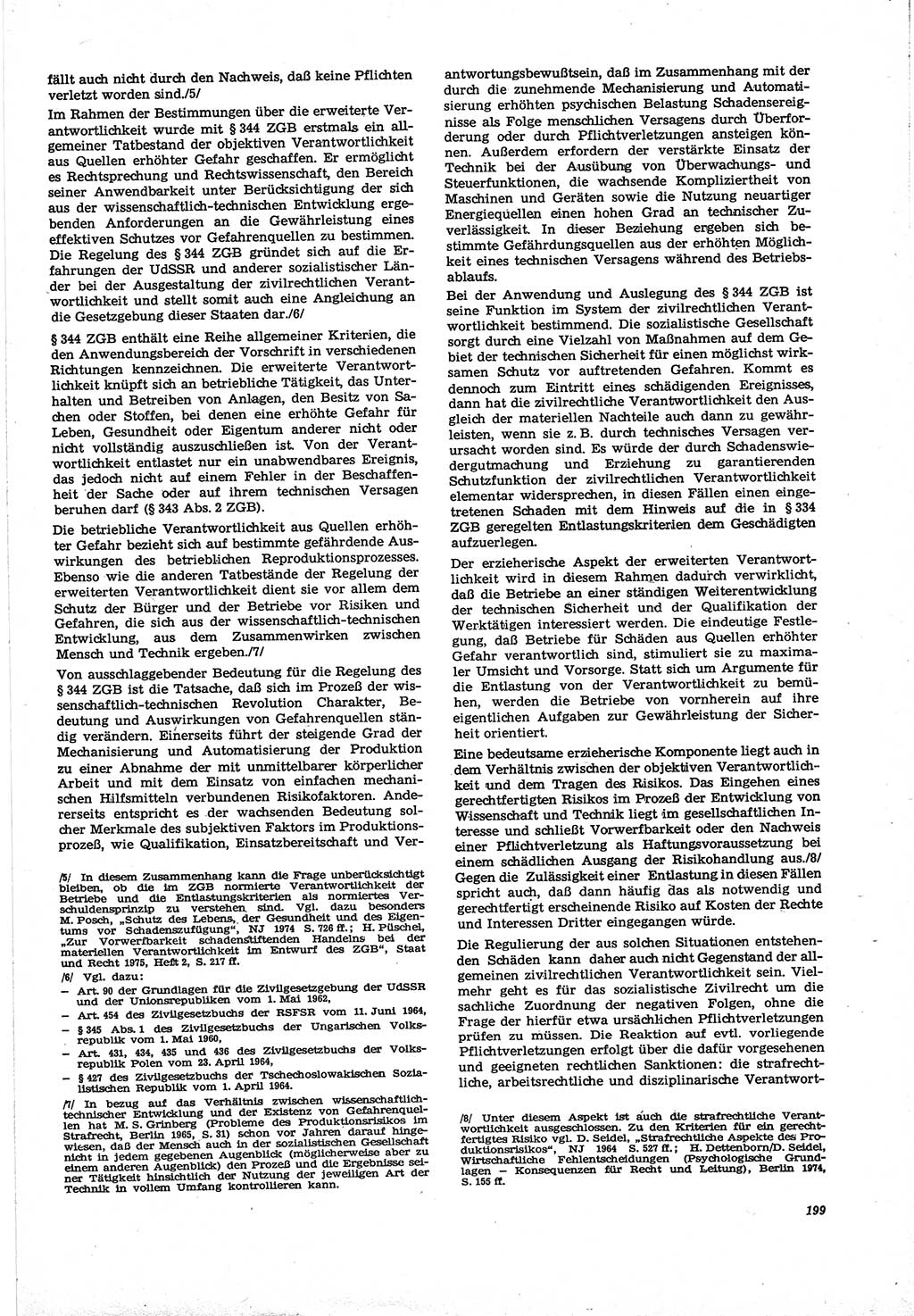 Neue Justiz (NJ), Zeitschrift für Recht und Rechtswissenschaft [Deutsche Demokratische Republik (DDR)], 30. Jahrgang 1976, Seite 199 (NJ DDR 1976, S. 199)