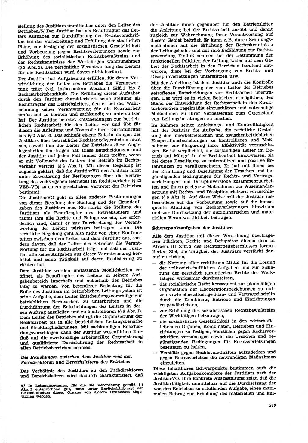 Neue Justiz (NJ), Zeitschrift für Recht und Rechtswissenschaft [Deutsche Demokratische Republik (DDR)], 30. Jahrgang 1976, Seite 319 (NJ DDR 1976, S. 319)