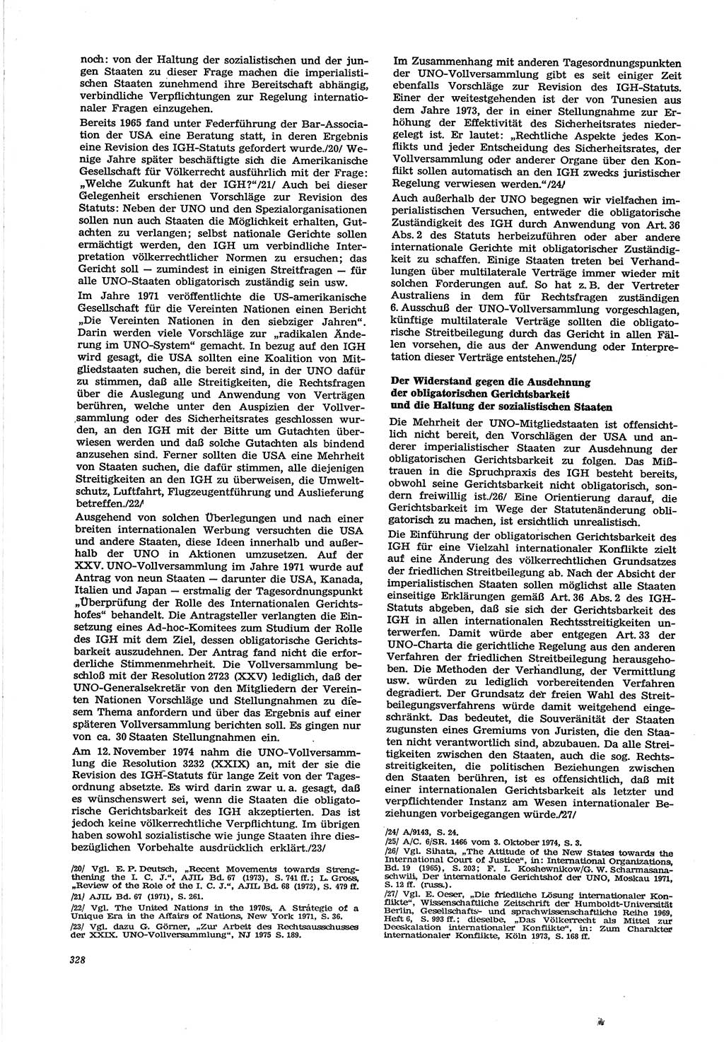 Neue Justiz (NJ), Zeitschrift für Recht und Rechtswissenschaft [Deutsche Demokratische Republik (DDR)], 30. Jahrgang 1976, Seite 328 (NJ DDR 1976, S. 328)