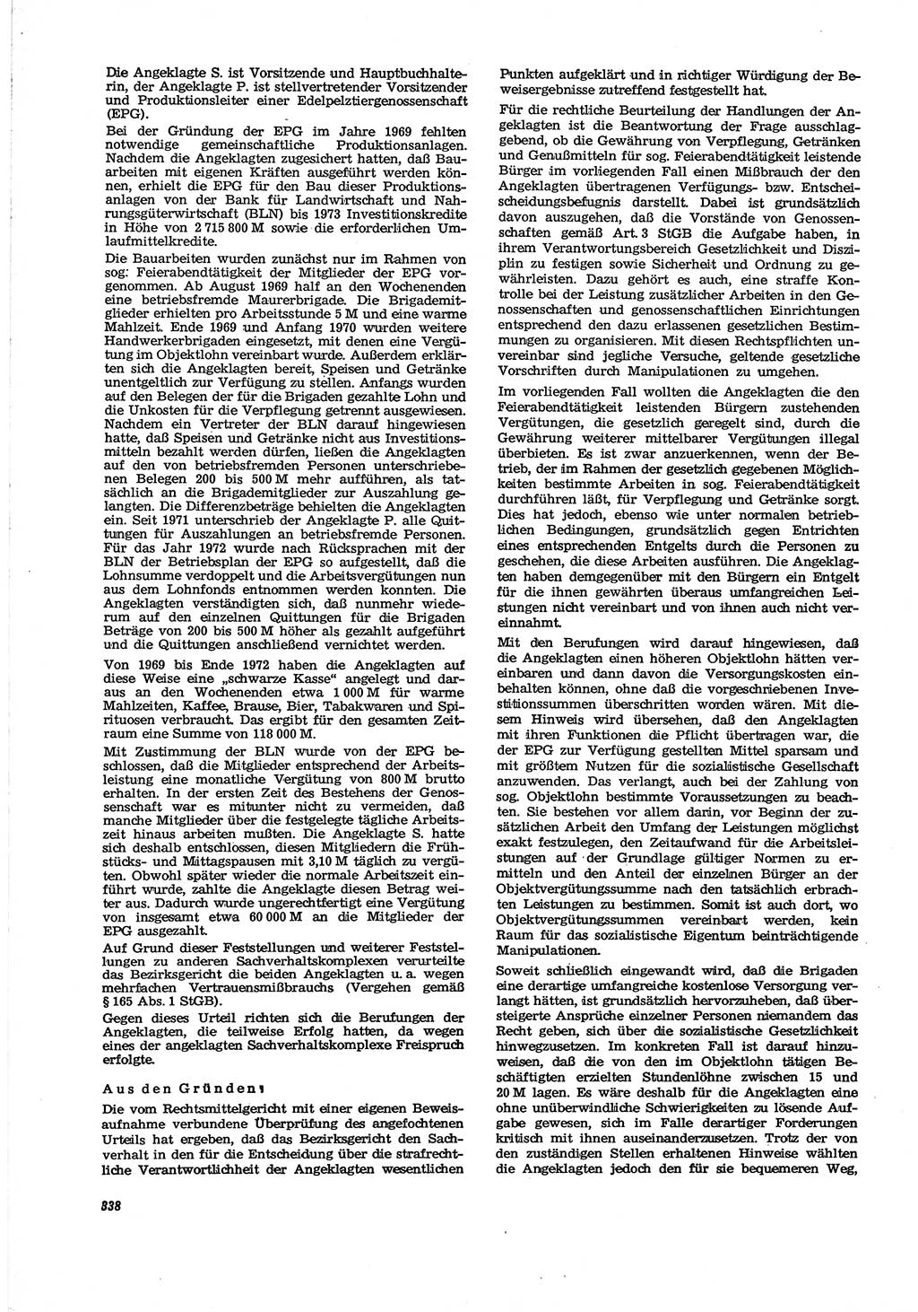 Neue Justiz (NJ), Zeitschrift für Recht und Rechtswissenschaft [Deutsche Demokratische Republik (DDR)], 30. Jahrgang 1976, Seite 338 (NJ DDR 1976, S. 338)