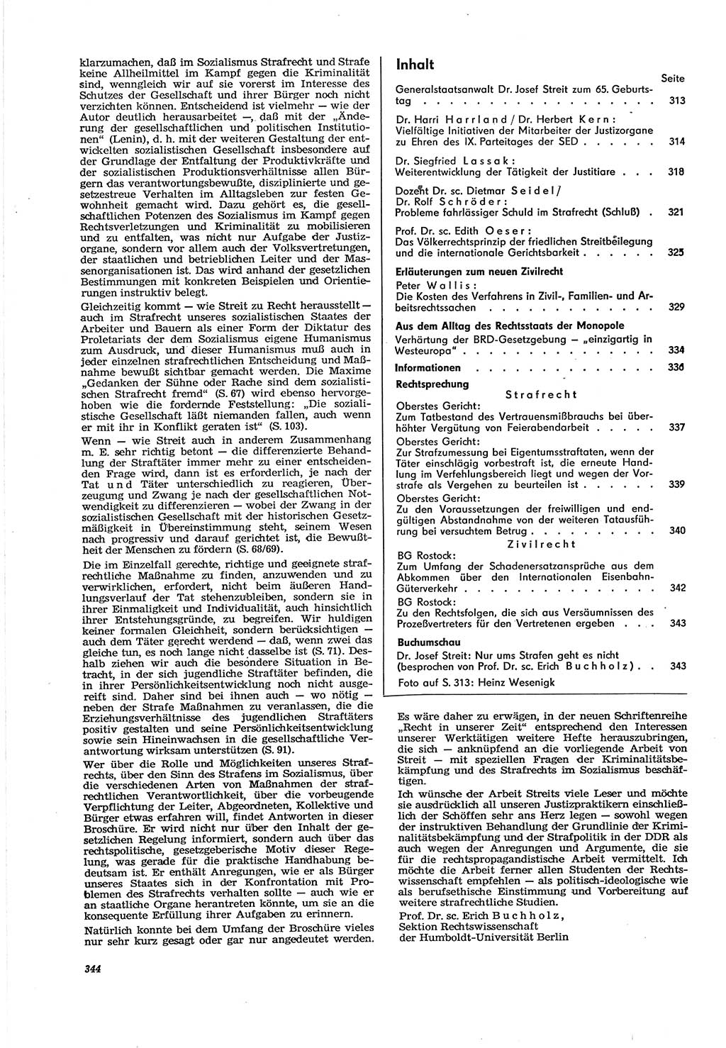 Neue Justiz (NJ), Zeitschrift für Recht und Rechtswissenschaft [Deutsche Demokratische Republik (DDR)], 30. Jahrgang 1976, Seite 344 (NJ DDR 1976, S. 344)