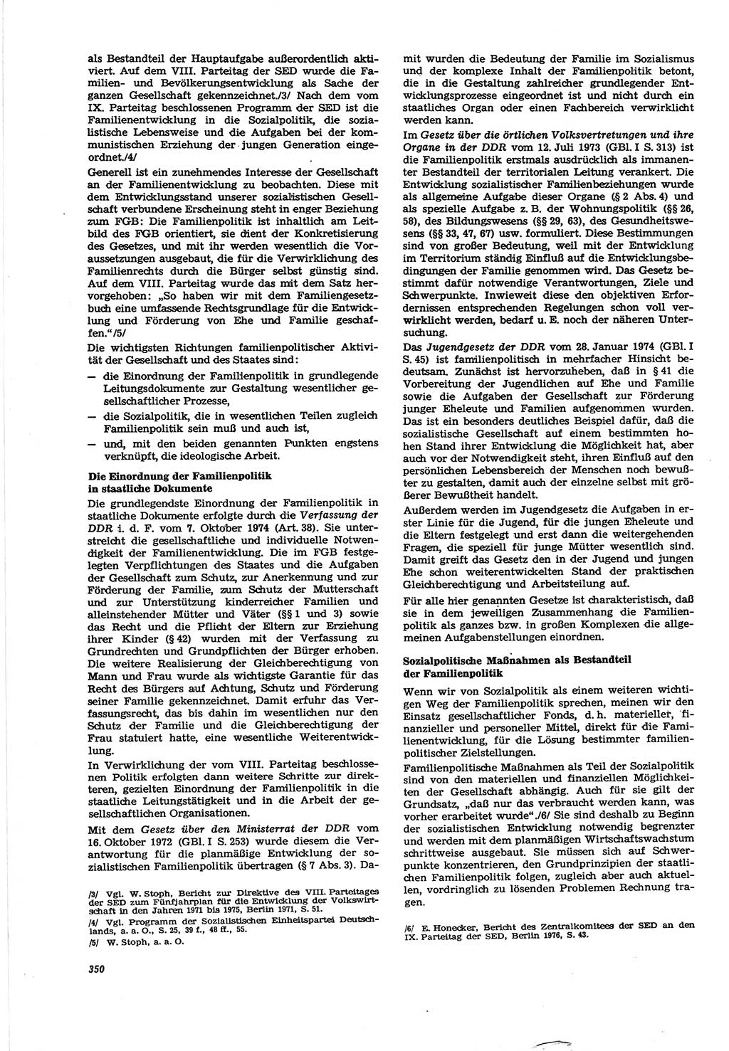 Neue Justiz (NJ), Zeitschrift für Recht und Rechtswissenschaft [Deutsche Demokratische Republik (DDR)], 30. Jahrgang 1976, Seite 350 (NJ DDR 1976, S. 350)