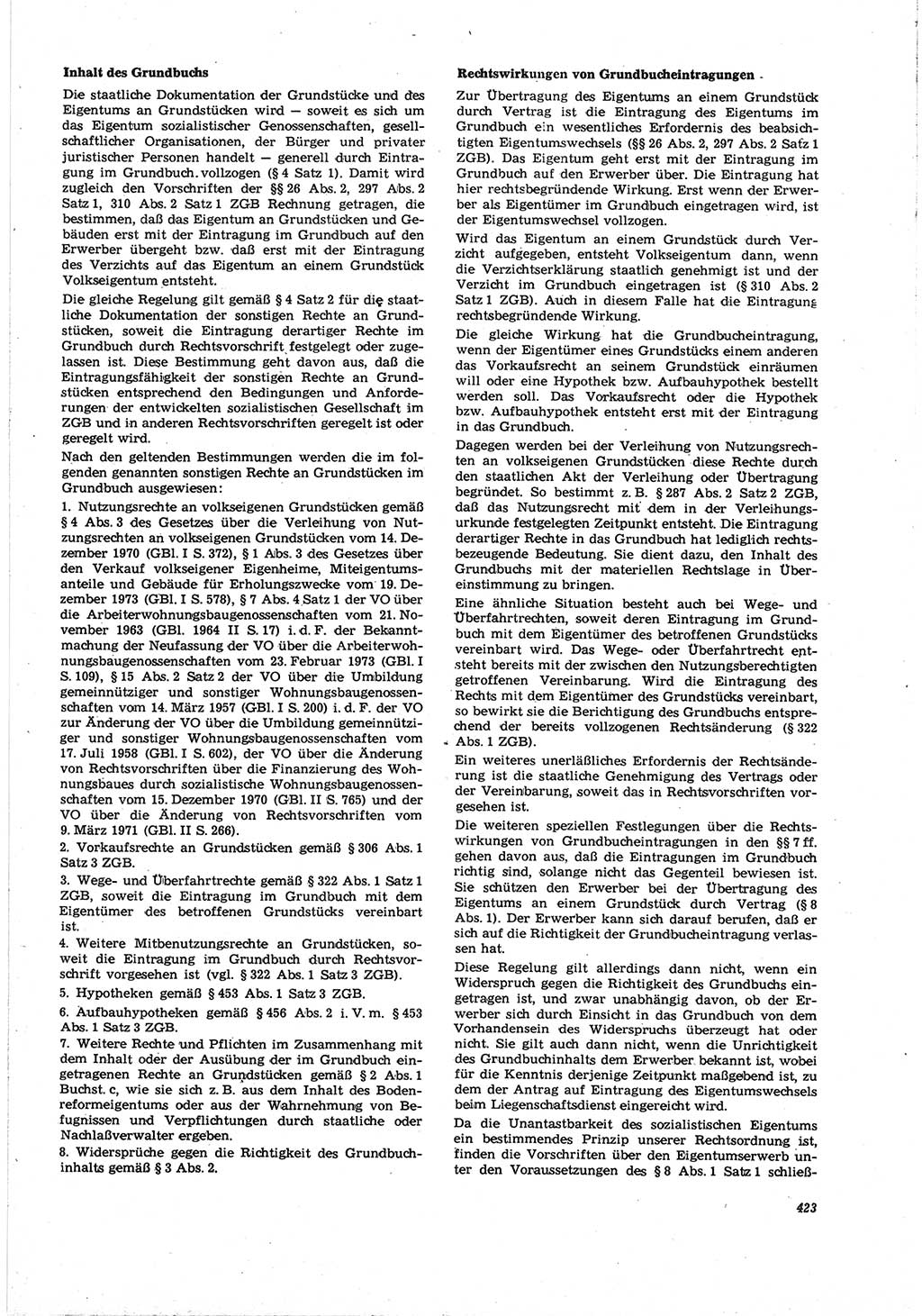 Neue Justiz (NJ), Zeitschrift für Recht und Rechtswissenschaft [Deutsche Demokratische Republik (DDR)], 30. Jahrgang 1976, Seite 423 (NJ DDR 1976, S. 423)