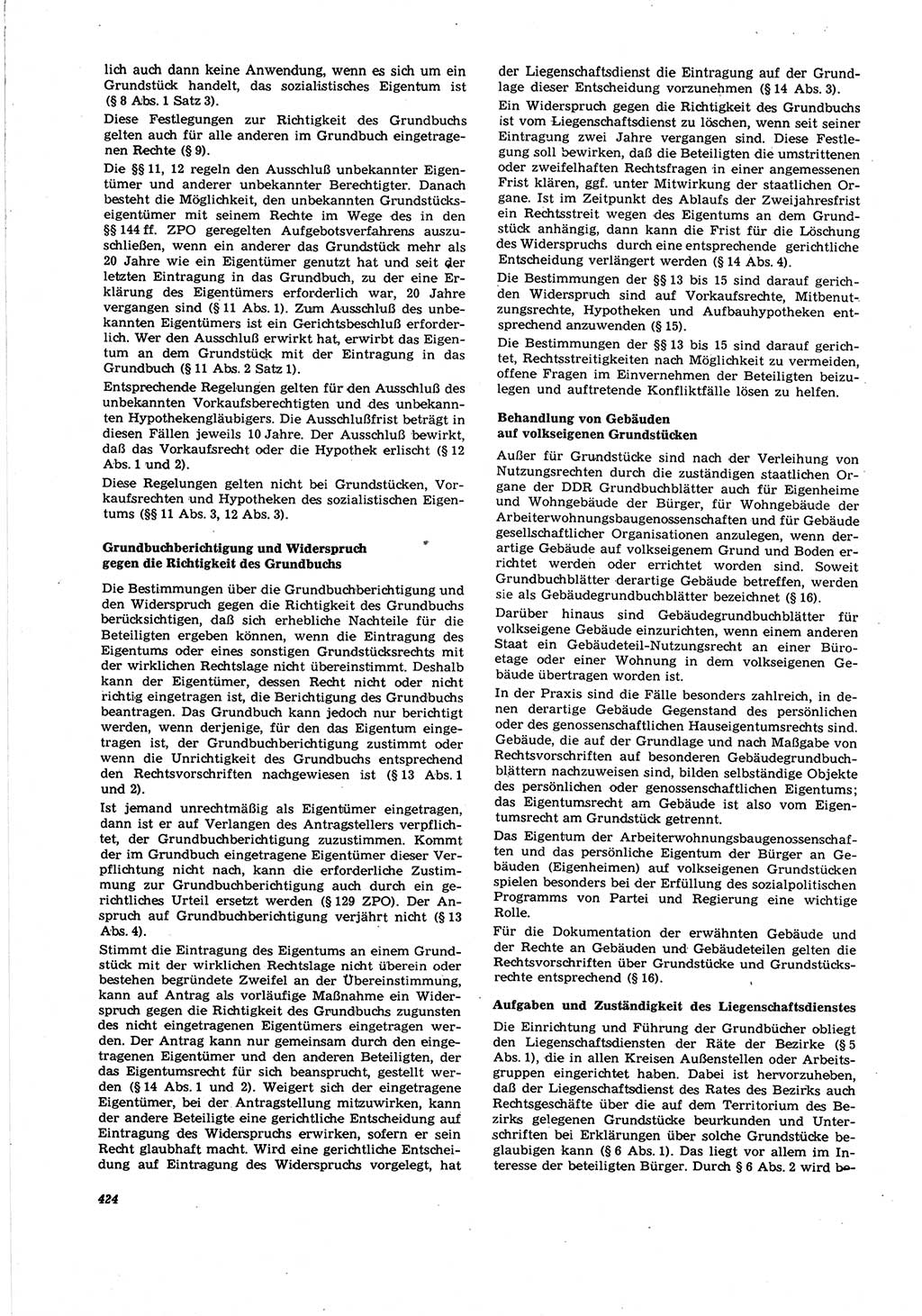 Neue Justiz (NJ), Zeitschrift für Recht und Rechtswissenschaft [Deutsche Demokratische Republik (DDR)], 30. Jahrgang 1976, Seite 424 (NJ DDR 1976, S. 424)