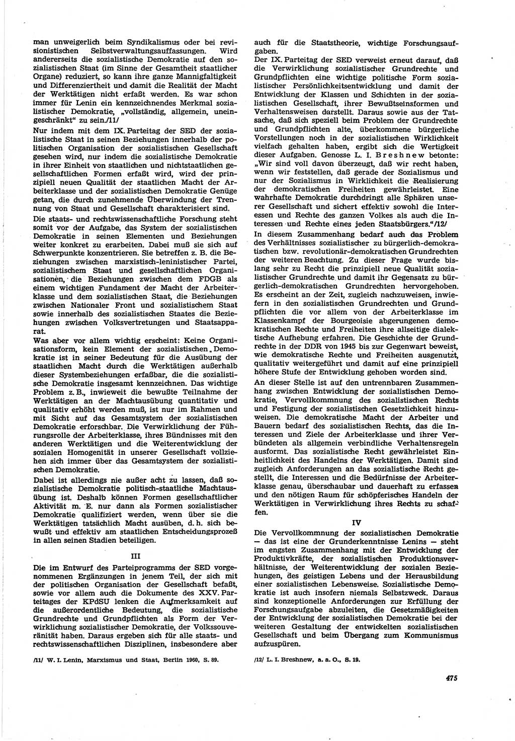 Neue Justiz (NJ), Zeitschrift für Recht und Rechtswissenschaft [Deutsche Demokratische Republik (DDR)], 30. Jahrgang 1976, Seite 475 (NJ DDR 1976, S. 475)