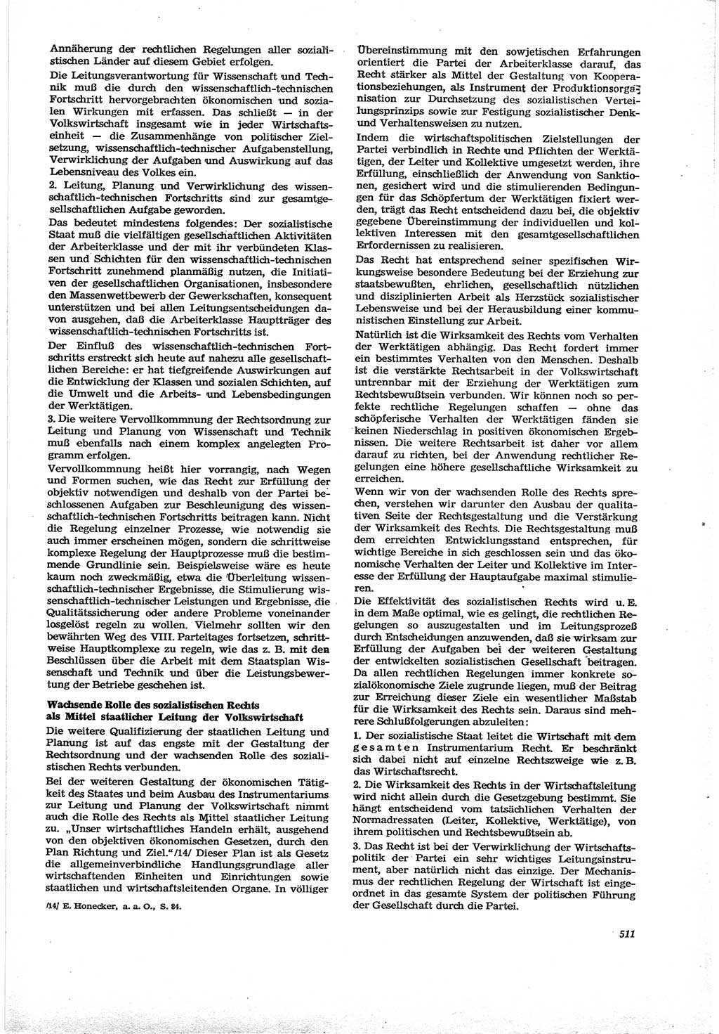 Neue Justiz (NJ), Zeitschrift für Recht und Rechtswissenschaft [Deutsche Demokratische Republik (DDR)], 30. Jahrgang 1976, Seite 511 (NJ DDR 1976, S. 511)