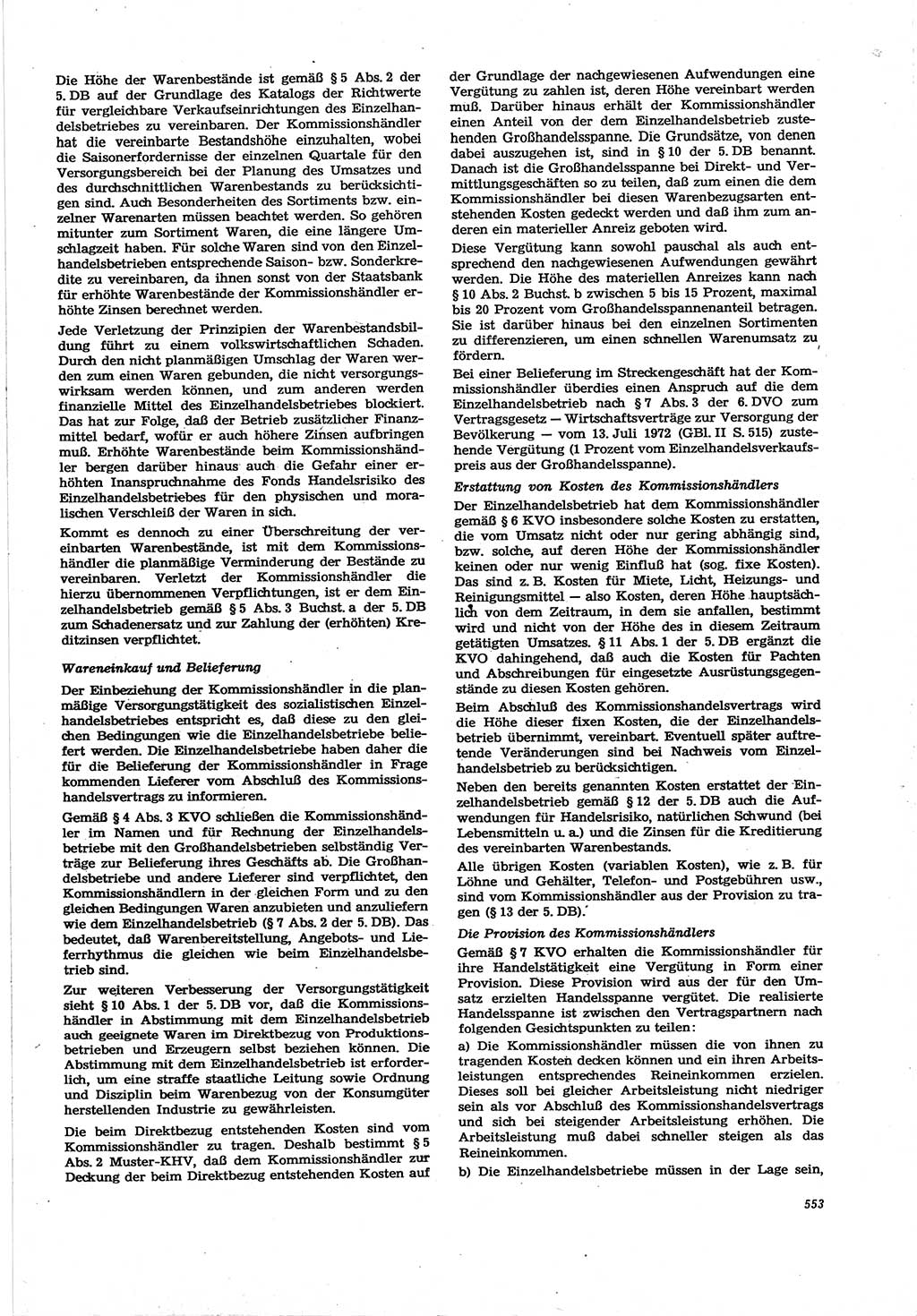 Neue Justiz (NJ), Zeitschrift für Recht und Rechtswissenschaft [Deutsche Demokratische Republik (DDR)], 30. Jahrgang 1976, Seite 553 (NJ DDR 1976, S. 553)