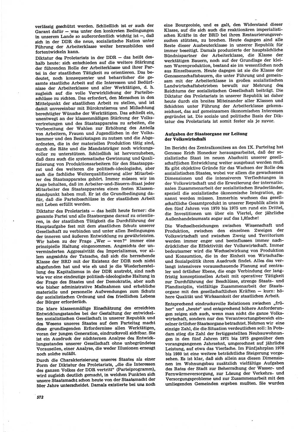 Neue Justiz (NJ), Zeitschrift für Recht und Rechtswissenschaft [Deutsche Demokratische Republik (DDR)], 30. Jahrgang 1976, Seite 572 (NJ DDR 1976, S. 572)