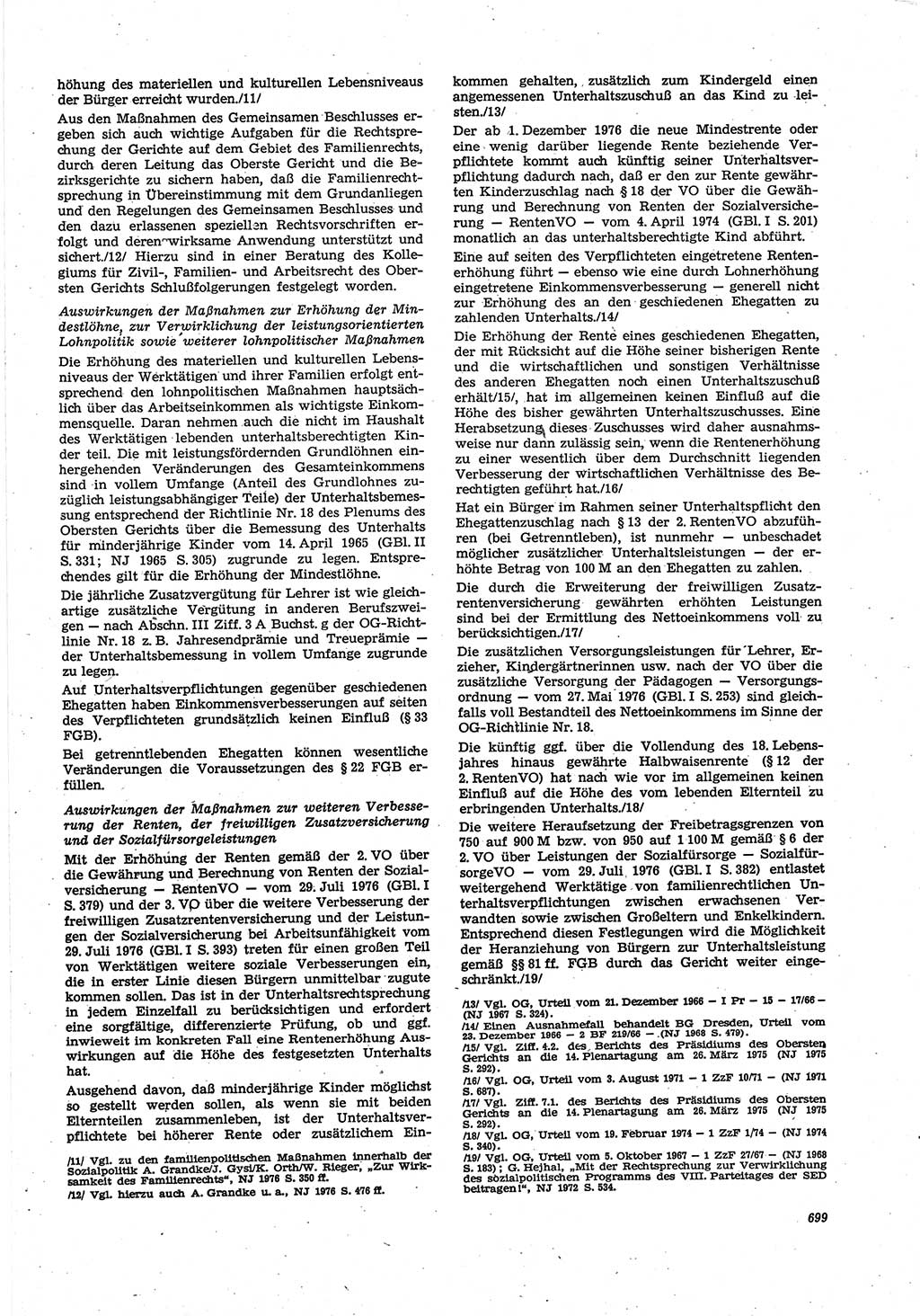 Neue Justiz (NJ), Zeitschrift für Recht und Rechtswissenschaft [Deutsche Demokratische Republik (DDR)], 30. Jahrgang 1976, Seite 699 (NJ DDR 1976, S. 699)