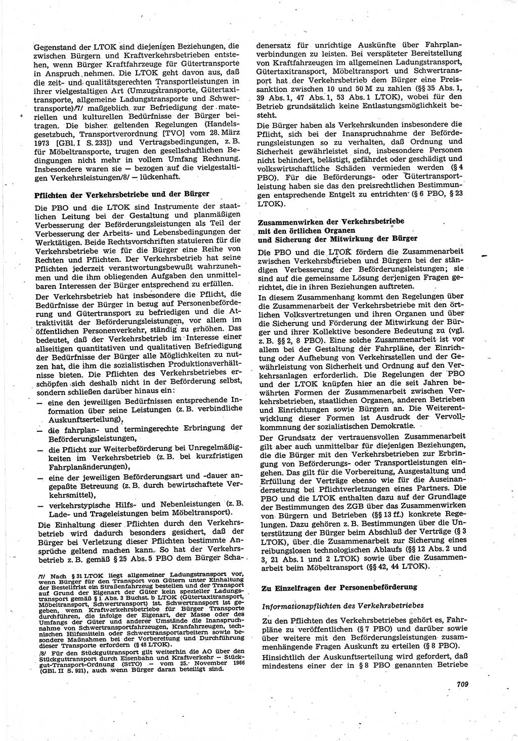 Neue Justiz (NJ), Zeitschrift für Recht und Rechtswissenschaft [Deutsche Demokratische Republik (DDR)], 30. Jahrgang 1976, Seite 709 (NJ DDR 1976, S. 709)