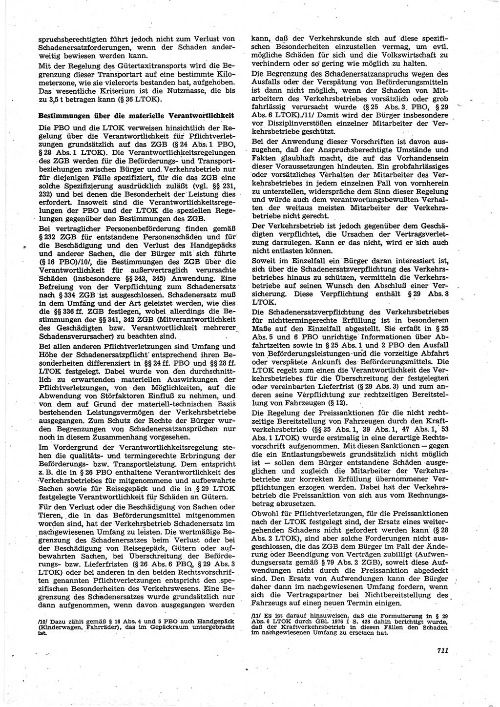 Neue Justiz (NJ), Zeitschrift für Recht und Rechtswissenschaft [Deutsche Demokratische Republik (DDR)], 30. Jahrgang 1976, Seite 711 (NJ DDR 1976, S. 711)