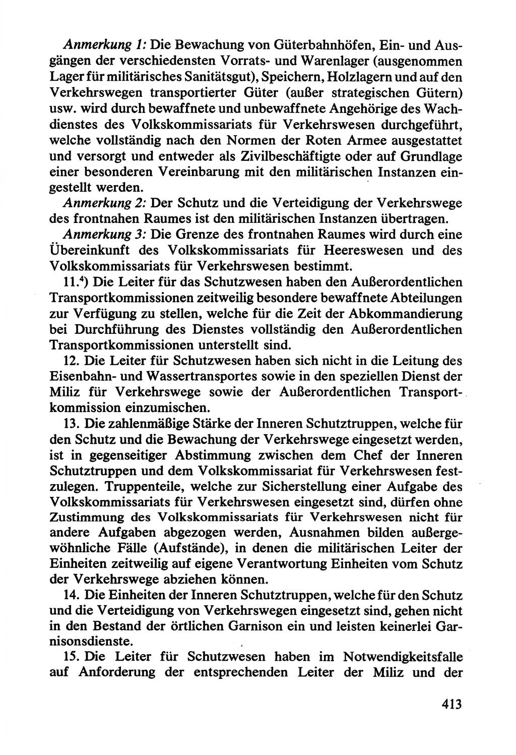 Lenin und die Gesamtrussische Tscheka, Dokumentensammlung, Ministerium für Staatssicherheit (MfS) [Deutsche Demokratische Republik (DDR)], Juristische Hochschule (JHS) Potsdam 1977, Seite 413 (Tscheka Dok. MfS DDR 1977, S. 413)