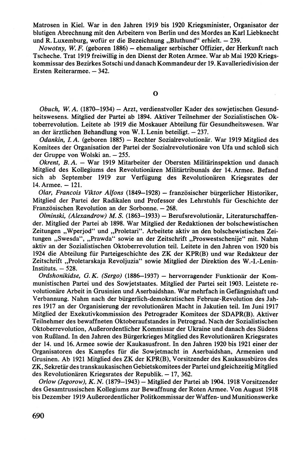 Lenin und die Gesamtrussische Tscheka, Dokumentensammlung, Ministerium für Staatssicherheit (MfS) [Deutsche Demokratische Republik (DDR)], Juristische Hochschule (JHS) Potsdam 1977, Seite 690 (Tscheka Dok. MfS DDR 1977, S. 690)