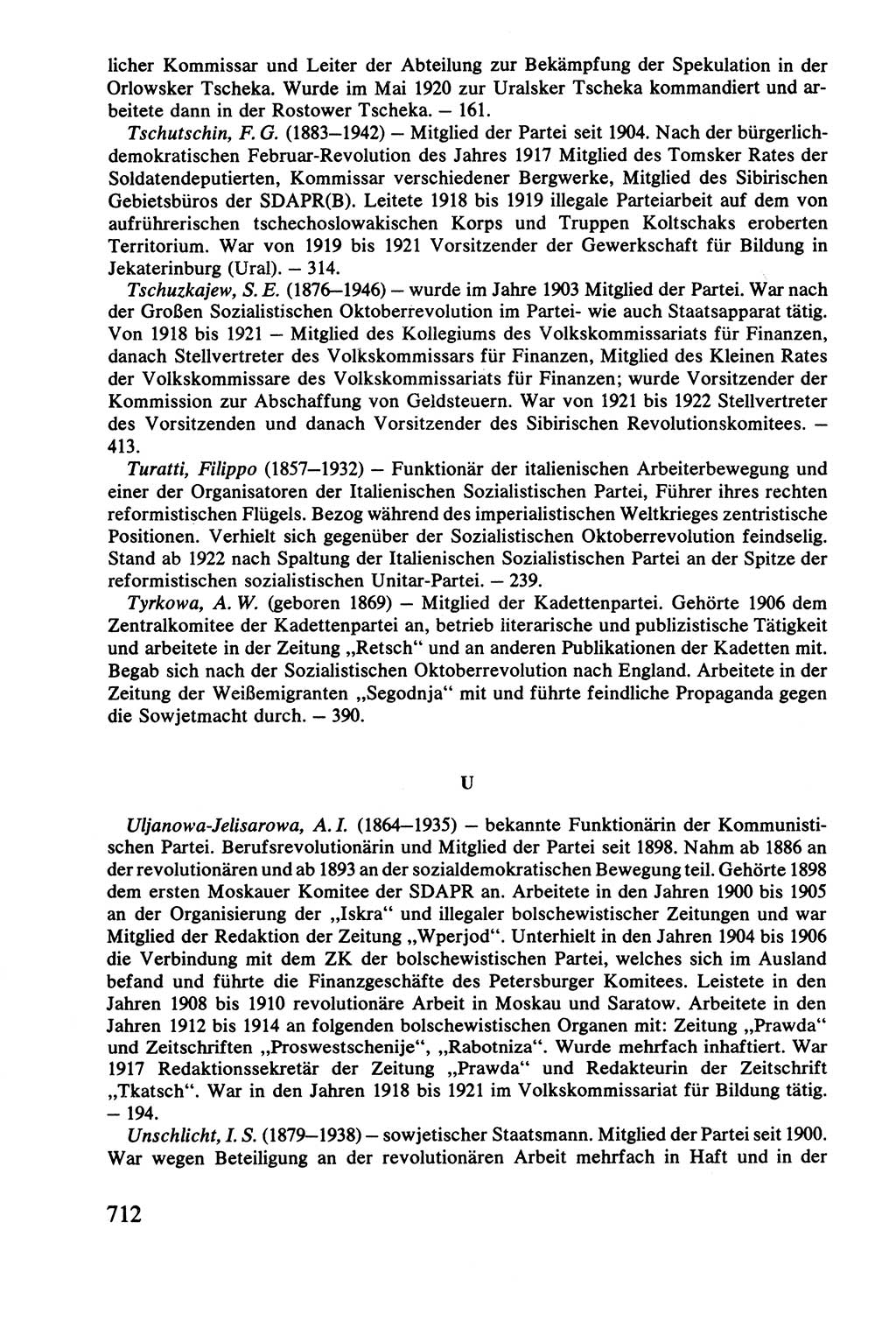 Lenin und die Gesamtrussische Tscheka, Dokumentensammlung, Ministerium für Staatssicherheit (MfS) [Deutsche Demokratische Republik (DDR)], Juristische Hochschule (JHS) Potsdam 1977, Seite 712 (Tscheka Dok. MfS DDR 1977, S. 712)