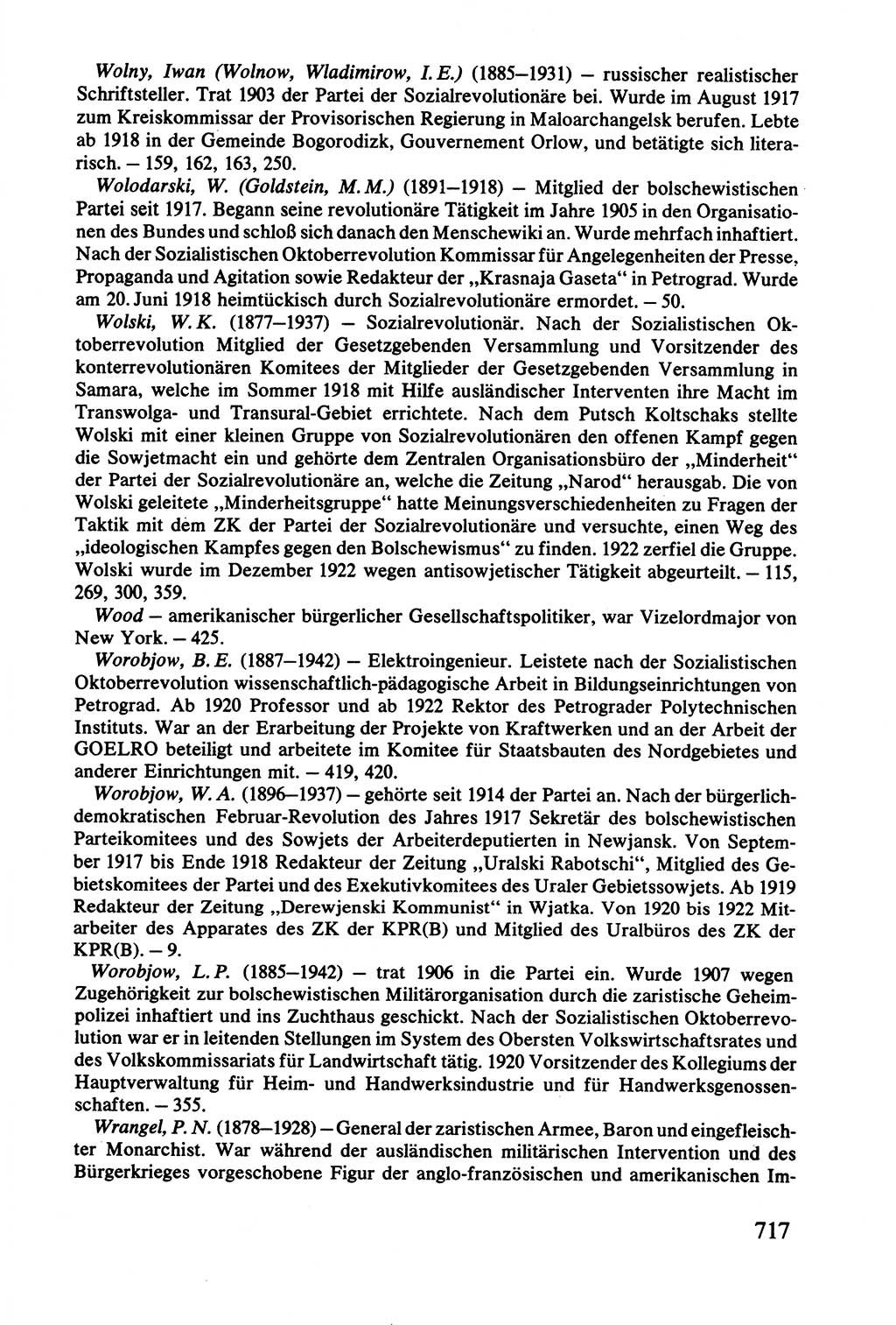 Lenin und die Gesamtrussische Tscheka, Dokumentensammlung, Ministerium für Staatssicherheit (MfS) [Deutsche Demokratische Republik (DDR)], Juristische Hochschule (JHS) Potsdam 1977, Seite 717 (Tscheka Dok. MfS DDR 1977, S. 717)