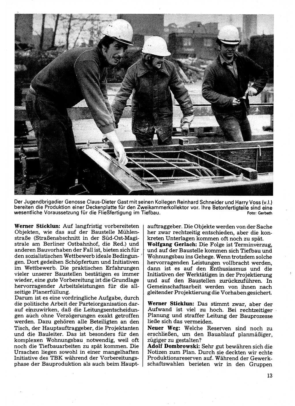 Neuer Weg (NW), Organ des Zentralkomitees (ZK) der SED (Sozialistische Einheitspartei Deutschlands) für Fragen des Parteilebens, 32. Jahrgang [Deutsche Demokratische Republik (DDR)] 1977, Seite 13 (NW ZK SED DDR 1977, S. 13)