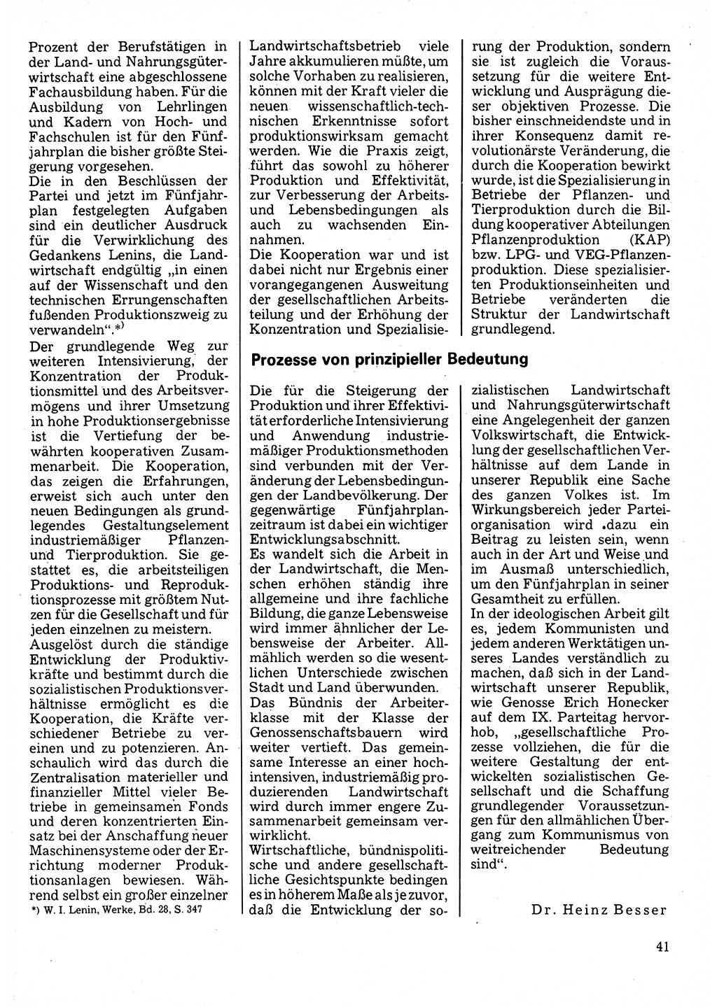 Neuer Weg (NW), Organ des Zentralkomitees (ZK) der SED (Sozialistische Einheitspartei Deutschlands) für Fragen des Parteilebens, 32. Jahrgang [Deutsche Demokratische Republik (DDR)] 1977, Seite 41 (NW ZK SED DDR 1977, S. 41)