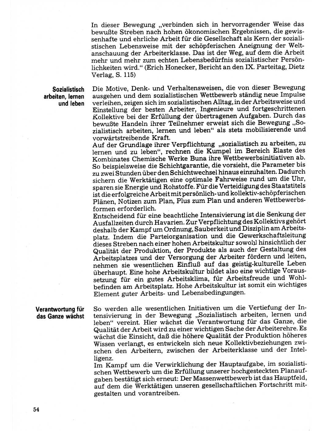 Neuer Weg (NW), Organ des Zentralkomitees (ZK) der SED (Sozialistische Einheitspartei Deutschlands) für Fragen des Parteilebens, 32. Jahrgang [Deutsche Demokratische Republik (DDR)] 1977, Seite 54 (NW ZK SED DDR 1977, S. 54)