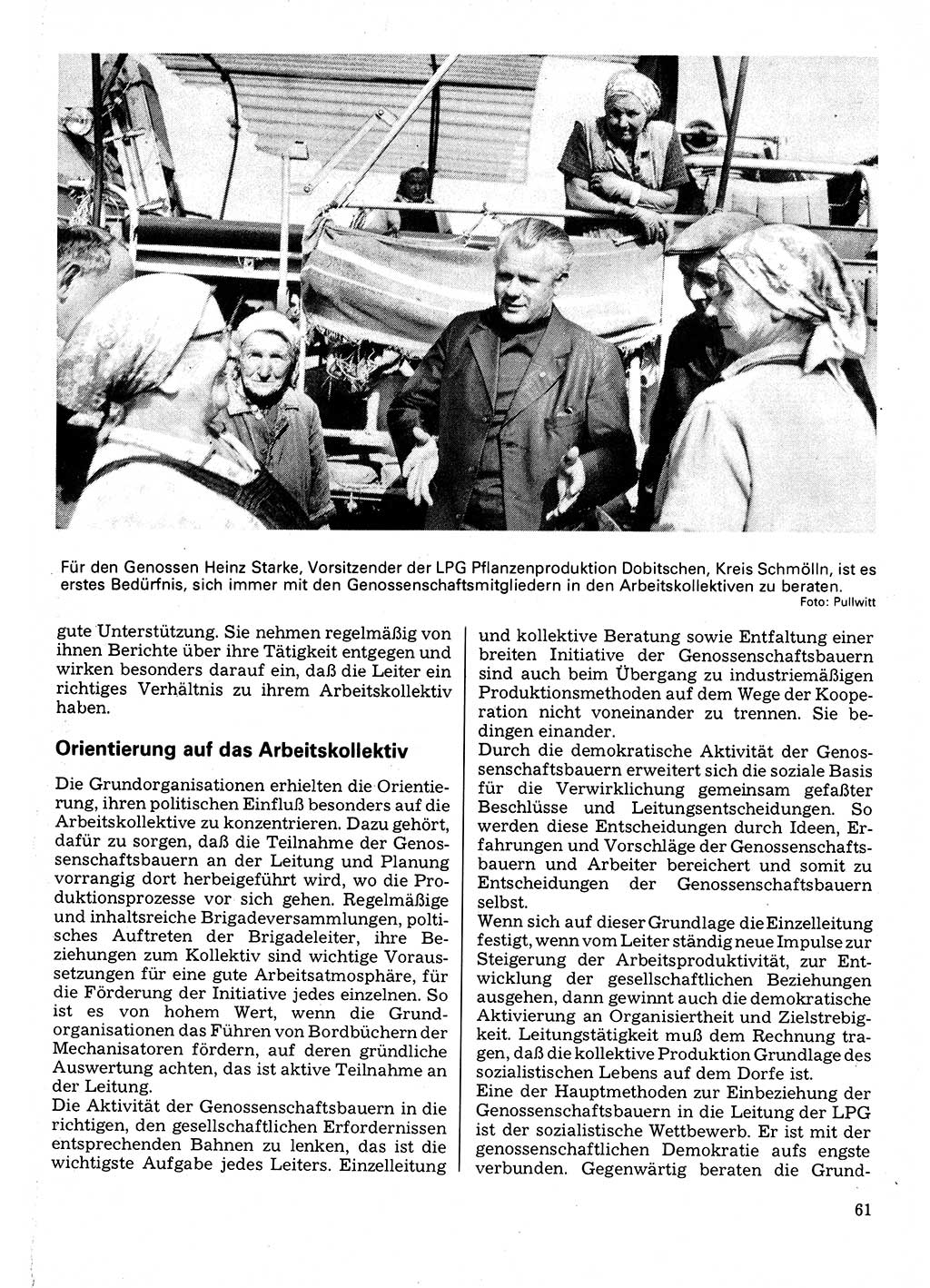 Neuer Weg (NW), Organ des Zentralkomitees (ZK) der SED (Sozialistische Einheitspartei Deutschlands) für Fragen des Parteilebens, 32. Jahrgang [Deutsche Demokratische Republik (DDR)] 1977, Seite 61 (NW ZK SED DDR 1977, S. 61)